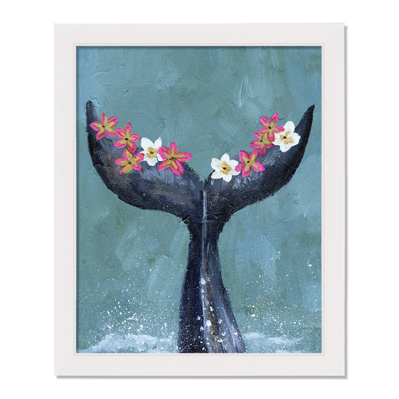 Floral Whale Tail - cadre photo