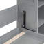Lit escamotable double pleine grandeur avec tablettes et lumières DEL, gris (OLD SKU: LP000694AAE)