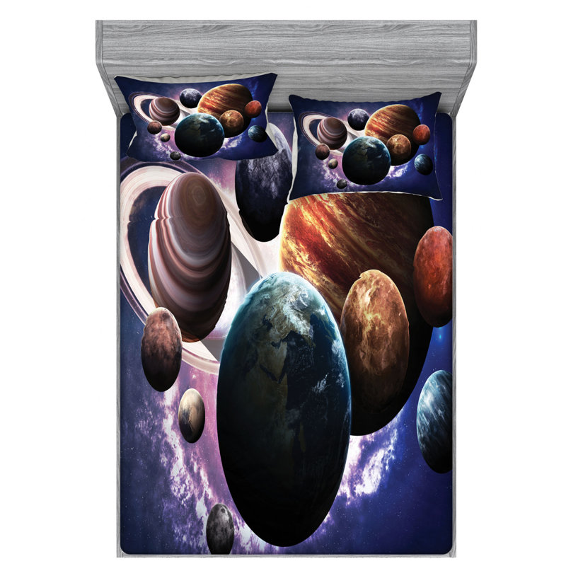 Microfiber Sheet Set, Full Sheet Set with Fitted Sheet