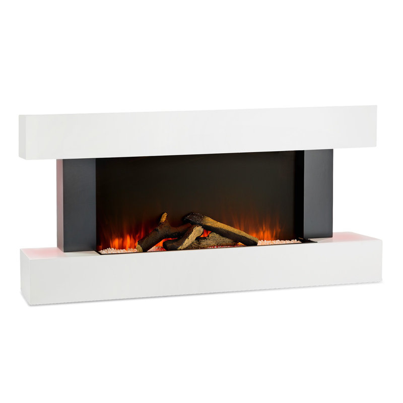 Klarstein 132cm W Electric Fireplace, White