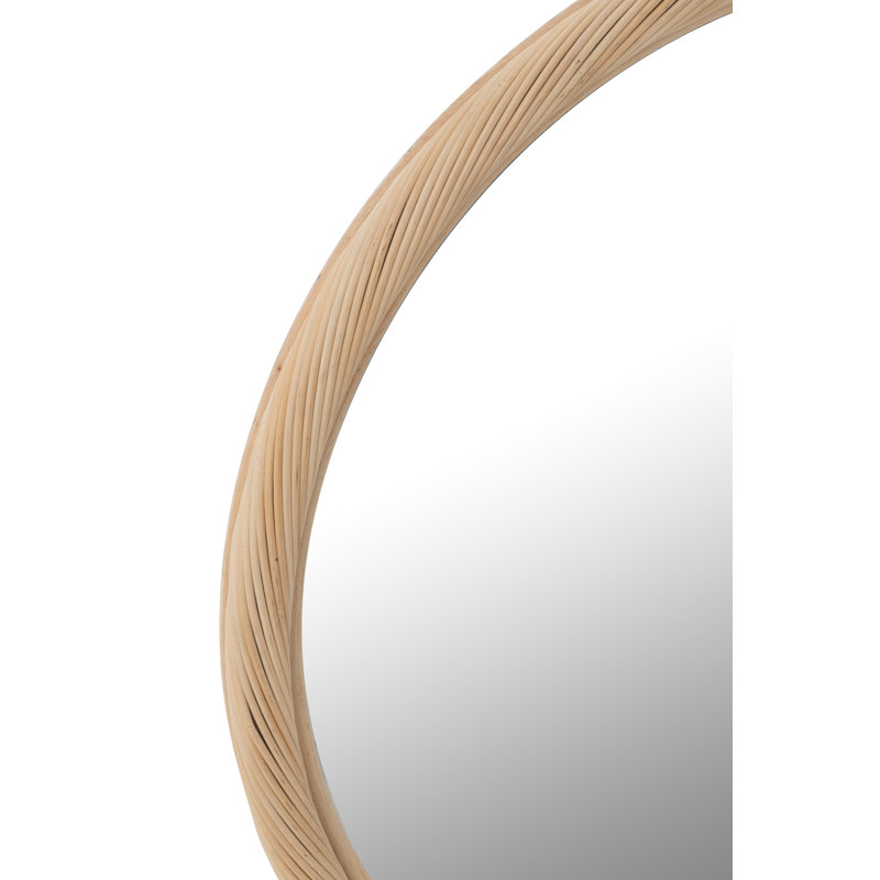 Spring / Summer 2024 Rattan Round Mirror, 26" x 26"