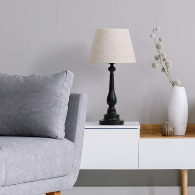 Lampe de chevet noire 23,5 po Rymill