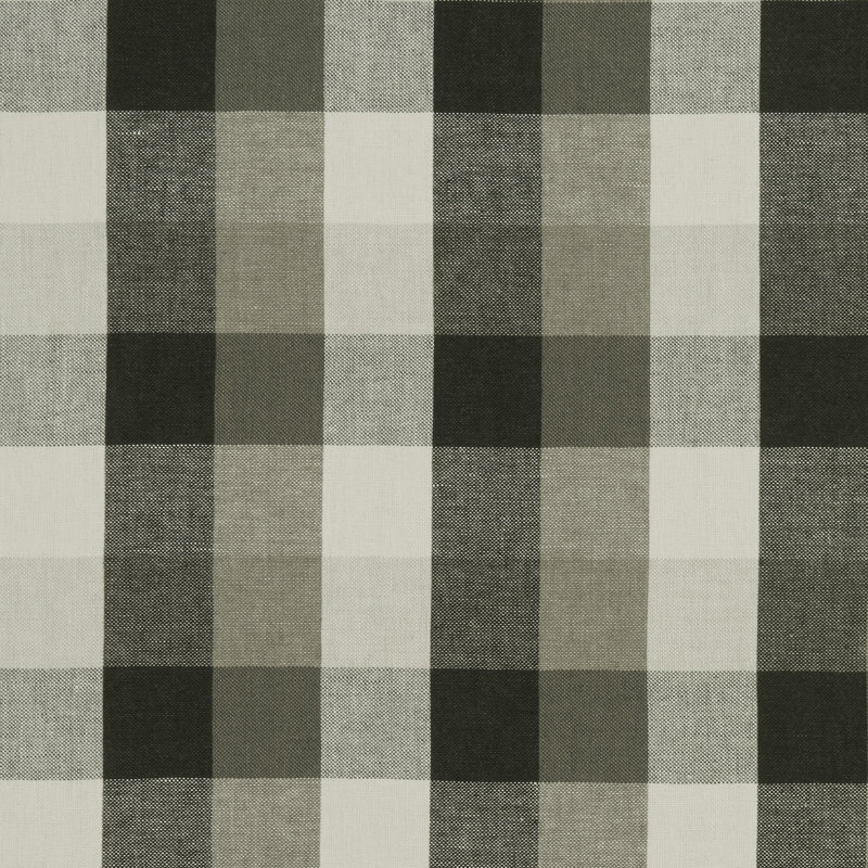 Castle Garden Austin Check Fabric, Charcoal