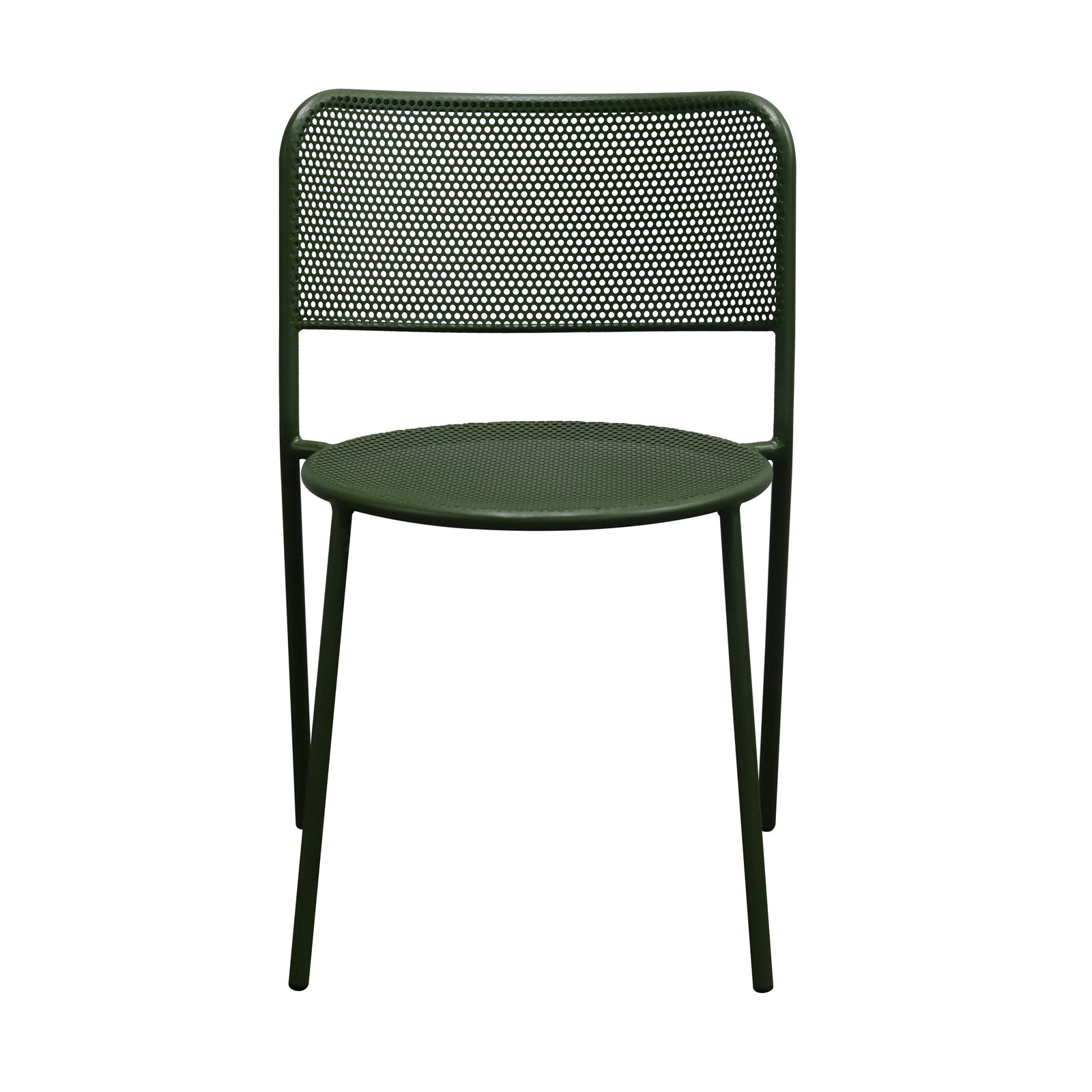 Wimberley Stackable Patio Side Chair, Dark Green