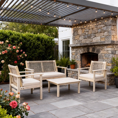 Acacia 4 - Person Patio Conversation Sets With Cushions