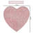Schoenberger Heart Shape Bath Rug 25"x25"-1611439382