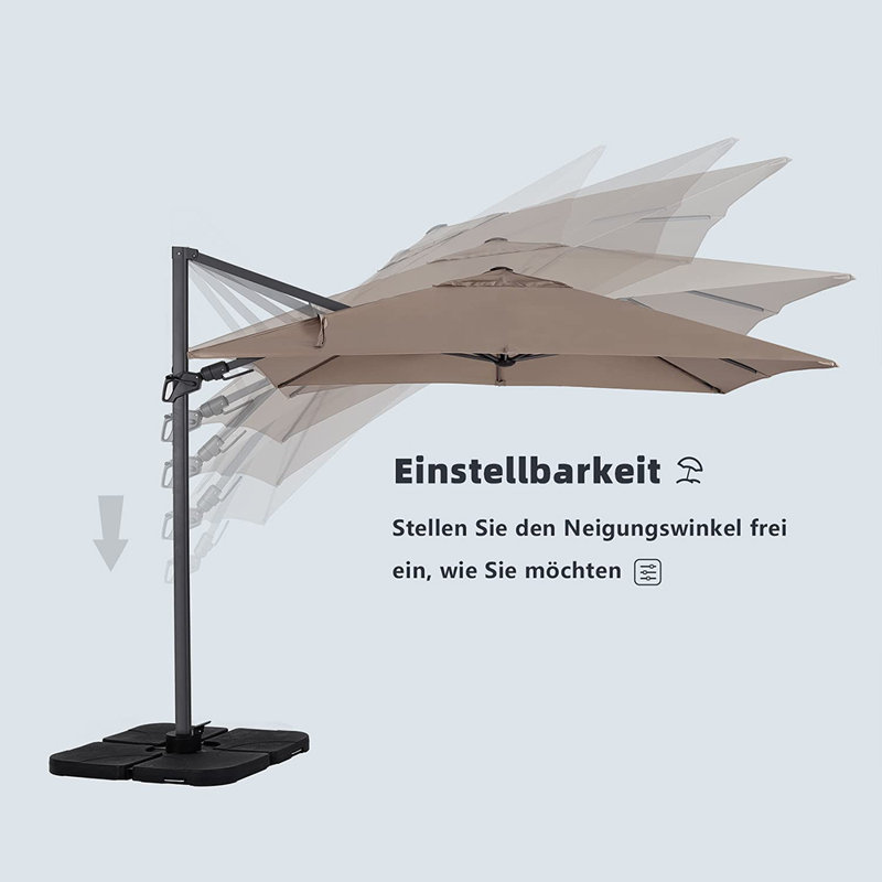 Antonietti 275cm X 275cm Rectangular Cantilever Parasol