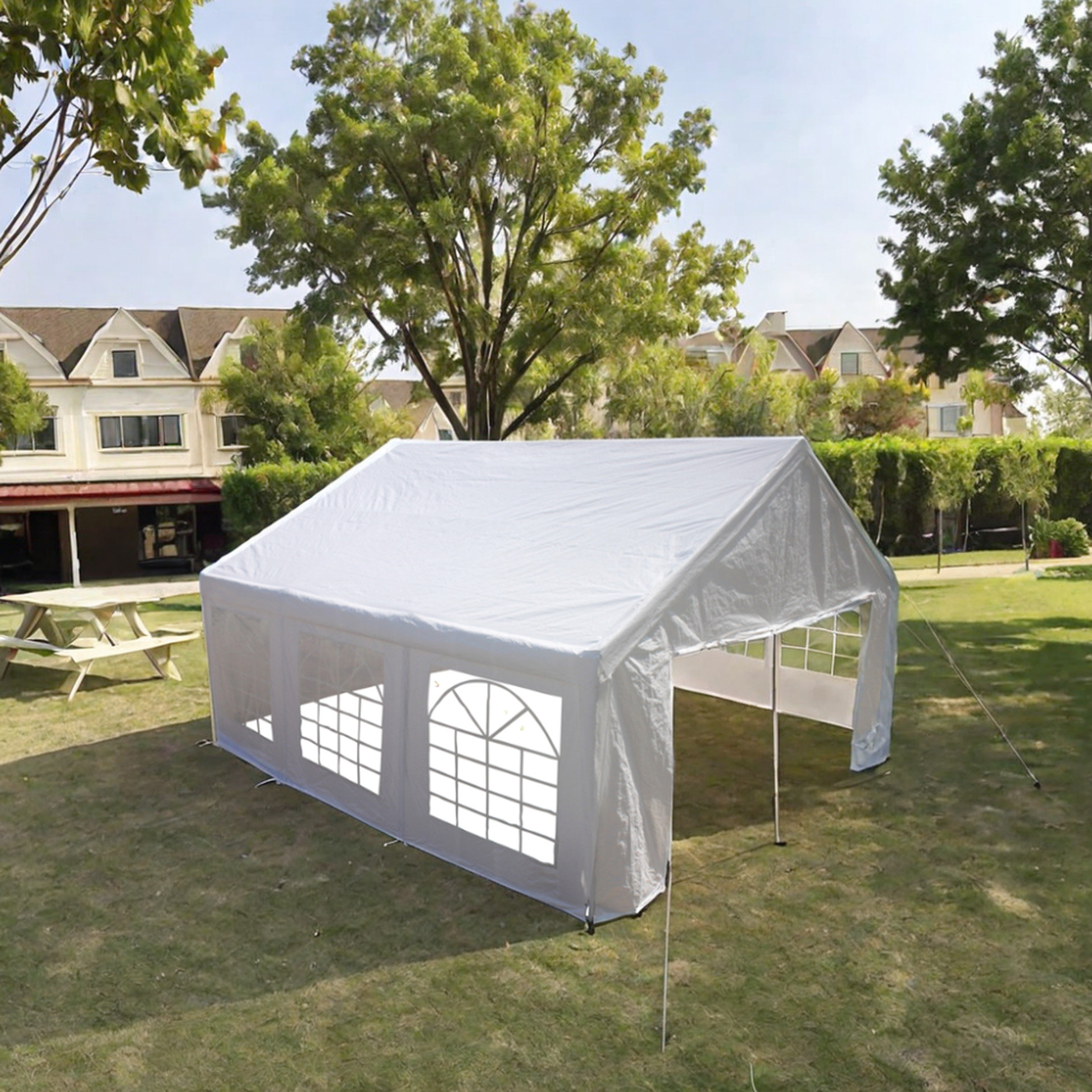 BalmyBoulevard 20X20 Feet Portable Gazebo For Weddings - And Waterproof