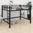 Elevated Loft Bed Featuring Sturdy Guardrails And User-Friendly Ladder