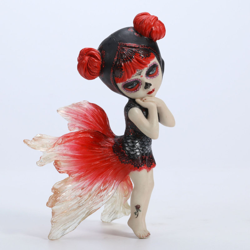 6,1 po H Cosplay Kids - ballerine Koi, résine de polyester