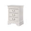 Charmante table de chevet traditionnelle blanche-103129658