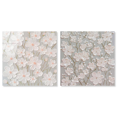 Neutral Serenity Floral Art 
