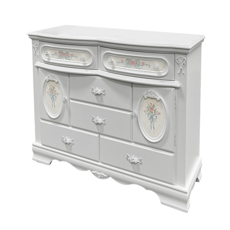 Commode 6 tiroirs 2 portes Grant