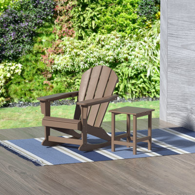 Laguna Outdoor Adirondack Chair With Table