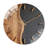 12" Round Tempered Glass Wall Clock with Silent Quartz Movement-264466522
