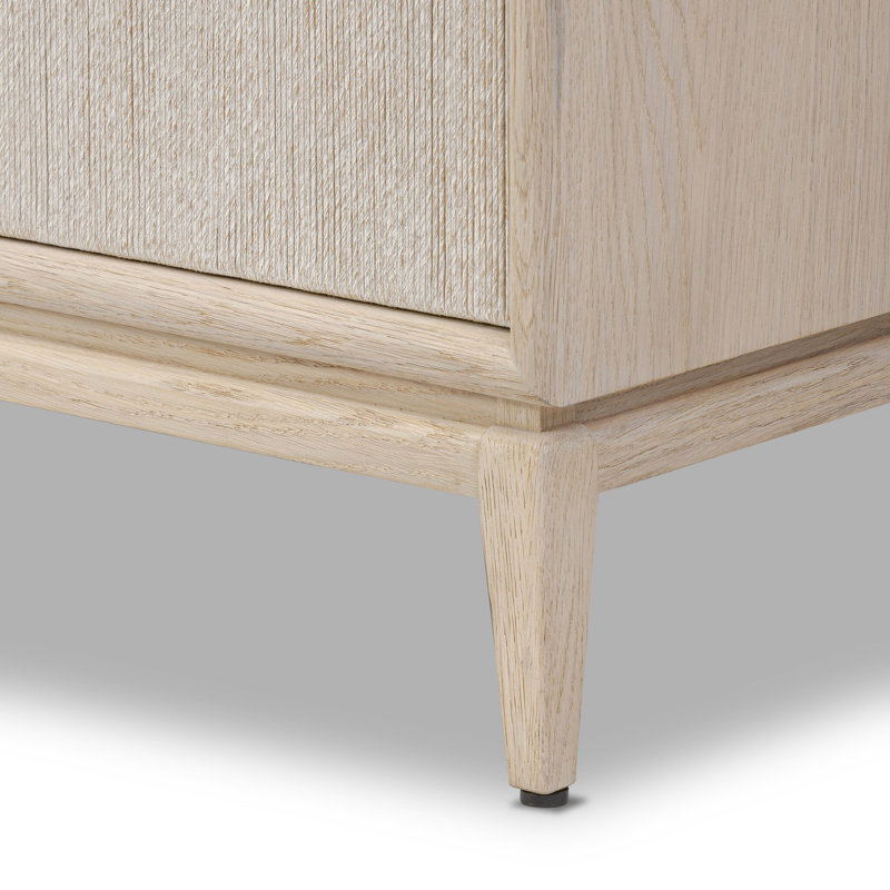 Rosenell 6 Drawer Dresser, Natural Oak Veneer