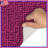Pink Maze Pattern Bath Mat-601348852