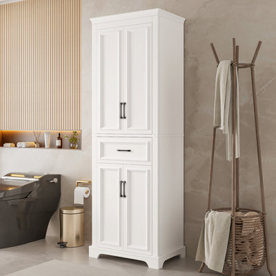 Freestanding Bathroom Storage Linen Cabinet
