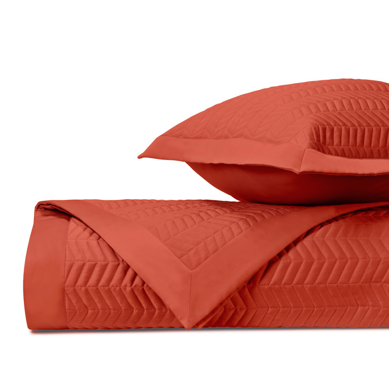 Chester Coverlet / Bedspread Set, Lobster, Twin Coverlet + 1 Standard Sham 