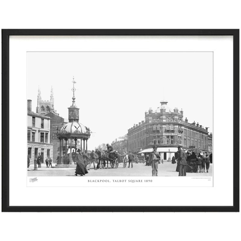 Blackpool, Talbot Square 1890 - Single Picture Frame Print, 40cm H x 50cm W x 2.3cm D