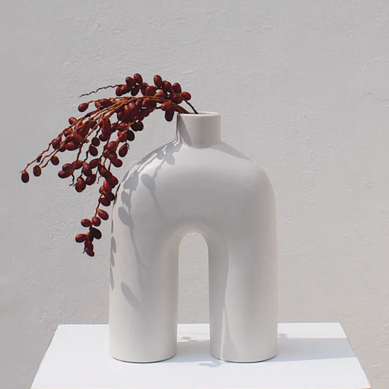 Zo Vase, White