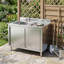 Évier de cuisine 47 "à cuve simple autoportante 47", acier inoxydable, Design moderne, pour Kirtchen, salle de bain, atelier, garage, salle de lavage, assemblage facile
