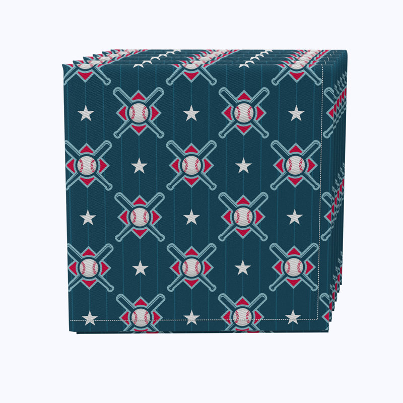 Cotton Twill Geometric Square Napkin