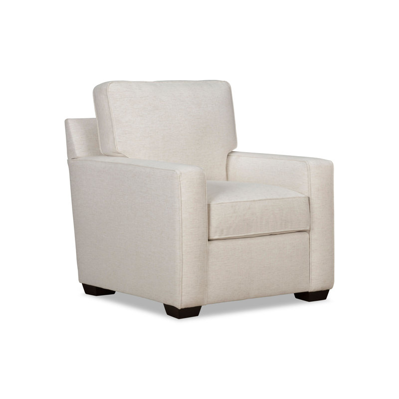 Taylor Upholstered Armchair, Nomad Snow Crypton® Chenille