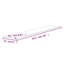 Wooton 91.5cm x 15cm Matte Wallpaper Panel