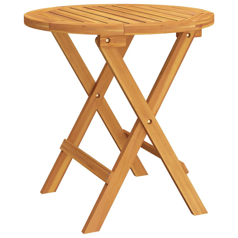 Round 46" Outdoor Bistro Table, Brown