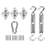 ColourTree Sun Shade Sail Triangle Hardware Kit (Hardware Kits Only)