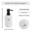 Distributeur de savon en résine de marbre avec pompe noire-113839512