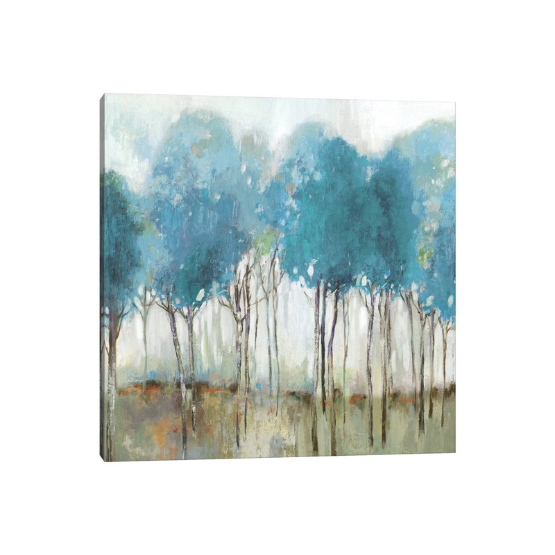 "Misty Meadow I" par Allison Pearce, reproduction d’art, H 26 po x l 26 po x P 1,5 po, Toile tendue, Pas de tapis