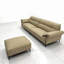 Canapé modulaire kaki en cuir véritable-797615991