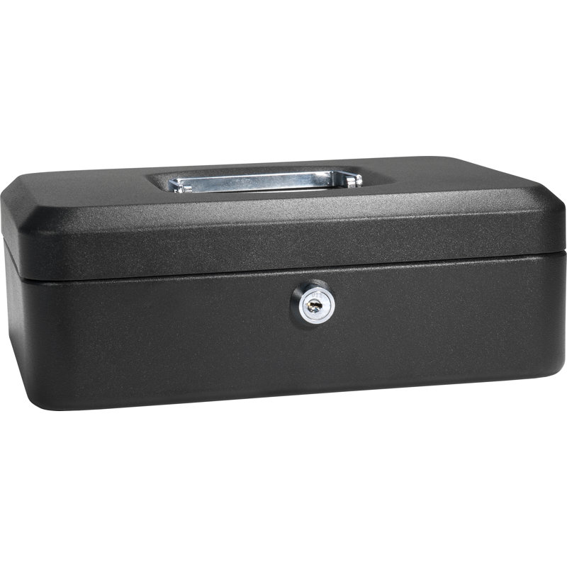10" CASH BOX W KEY LOCK BLK
