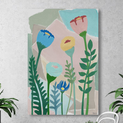'Towering Flowers' Print on Canvas
