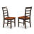 7 Piece Kitchen Table & Chairs Set Consist of a Rectangle Dining Table with Butterfly Leaf and 6 Dining Room Chairs, Black & Cherry-49668442