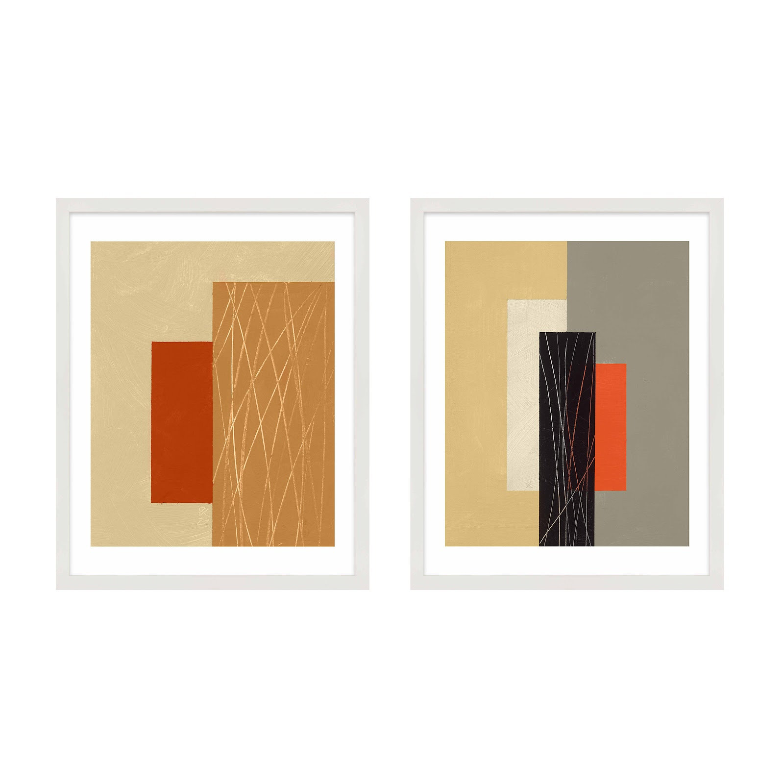Rhythm by Robert Kamnatnik, White, 30" H x 24" W x 1.25" D