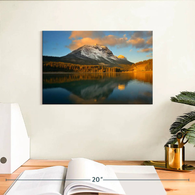 Alvord Banff Mountain Sunset, 8" H x 12" W