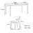 Ash wood solid wood rectangular dining table set-111020069
