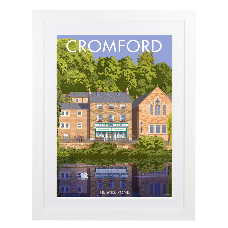 Cromford Derbyshire - Print, White Framed, 50cm H x 40cm W x 3cm D