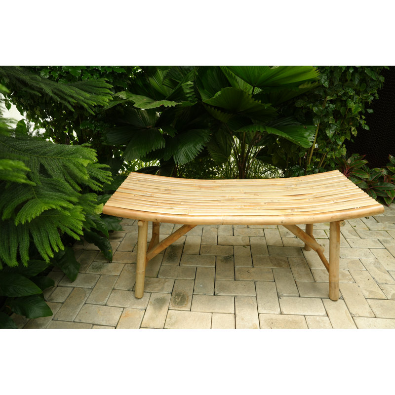 Handcraft Bamboo Long Bench, 43"