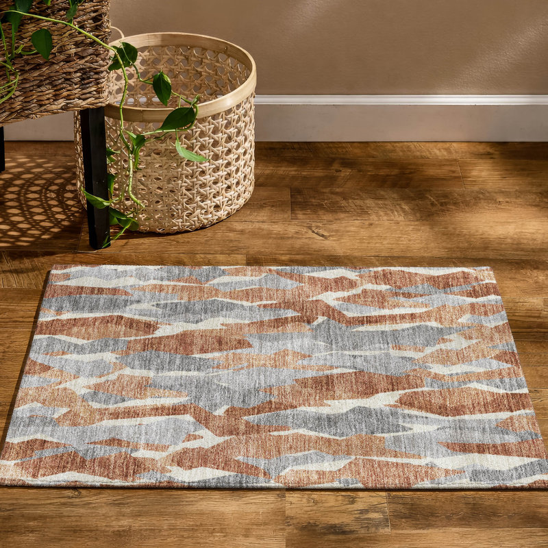 Tapis lavable à la machine de qualité supérieure Mayfield AMF2329, Paprika, 2 pi 6 po x 3 pi 10 po