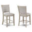 Ensemble de salle à manger 6 pièces de style maison de campagne de style contemporain avec comptoir de 20 pouces et paresseux en faux marbre blanc brun clair / beige gris-439946136-439946140-439946141