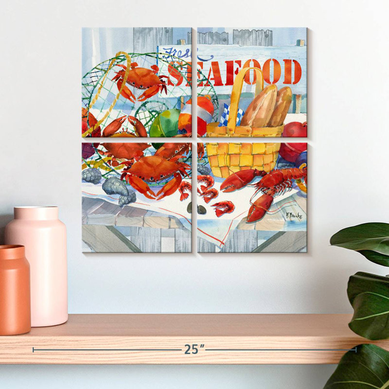 Brampt Seafood Galore, 18" H x 18" W