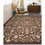 Wool Oriental Area Rug in Chocolate/Beige/Red-1603619127