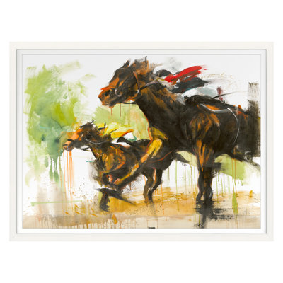 Off to the Races Framed Print