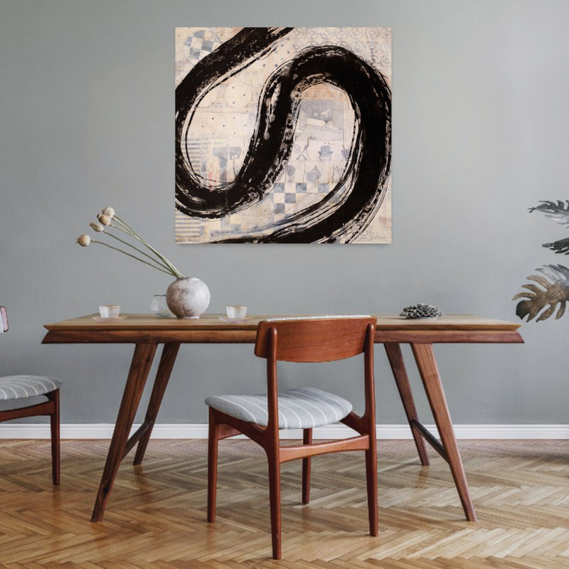 «Brushstroke No. 10», art contemporain abstrait, H 32 po x l 32 po
