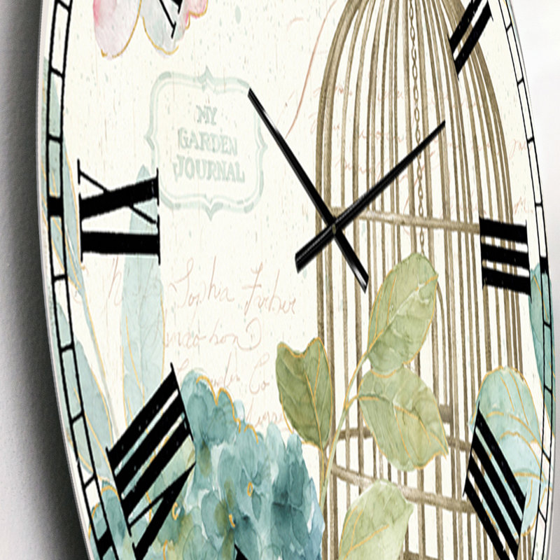 Vintage Vintage Birdcage II - Horloge murale traditionnelle, Petit
