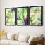 Bright Tropical Abstraction I - Toile tendue avec châssis sur mesure - 3 pièces-194486927-194486925